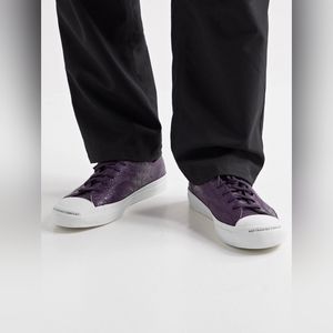- POP Trading CO x Converse MEN'S PURPLE Leather Sneaker NIB